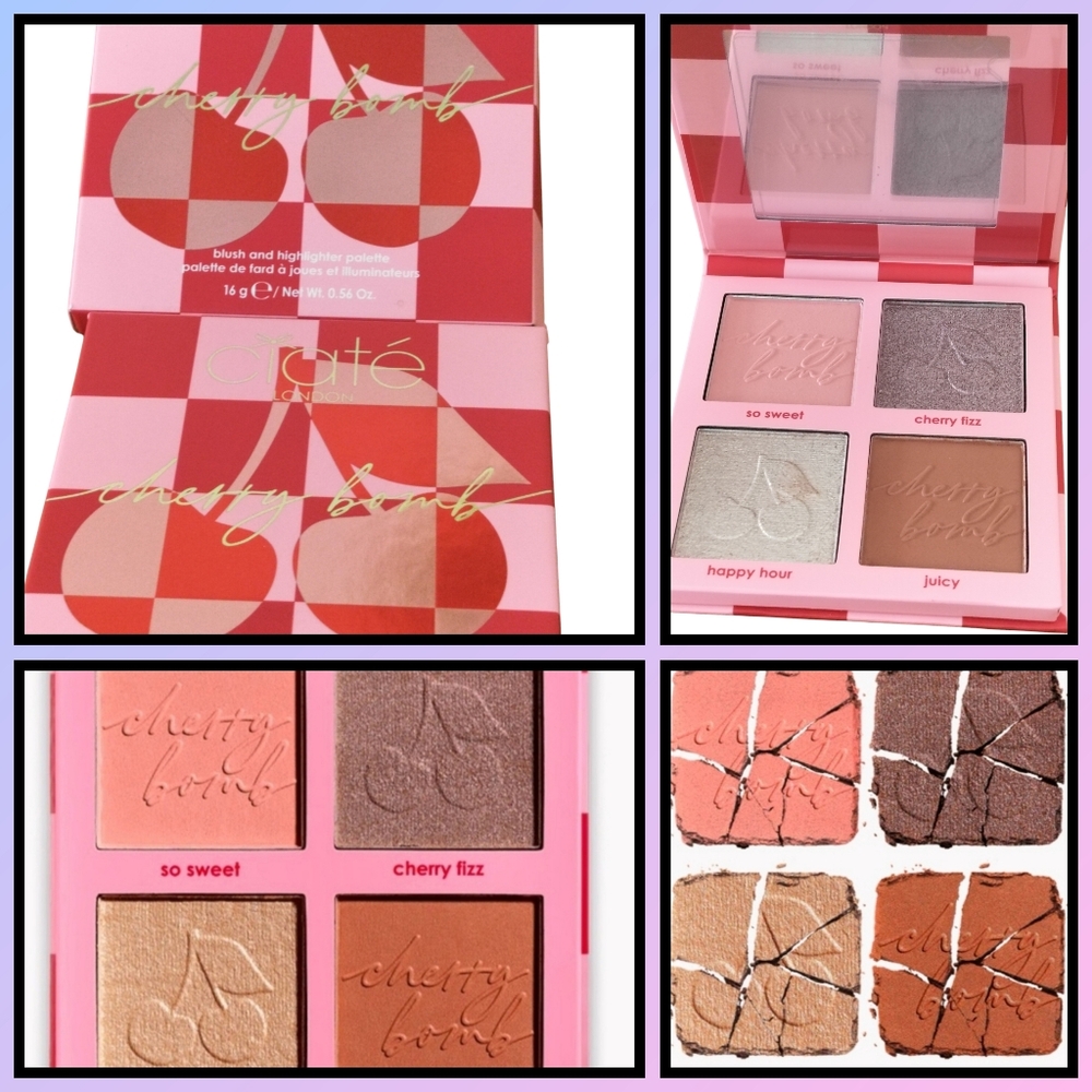 Ciaté London Cherry Bomb Blush and Highlighter Palette